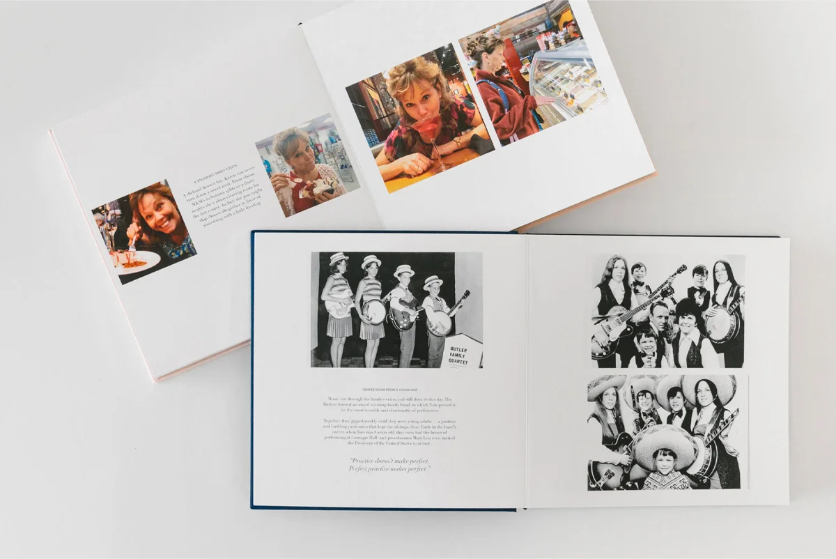 Memory Book with Printed Notes from Colleagues